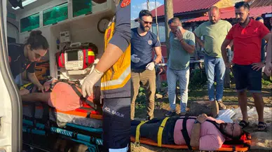 Salıncakta sallanırken ineğe çarptı: Bayıldı!