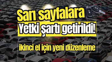 Sarı sayfalara yetki şartı getirildi!