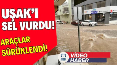 Uşak'ta taşan dere sele neden oldu!