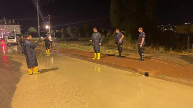 Nevşehir'de kuvvetli yağış sonrası sel meydana geldi