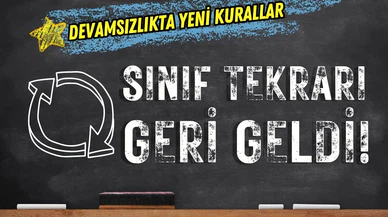 Liselerde sınıf tekrarı geri geldi!