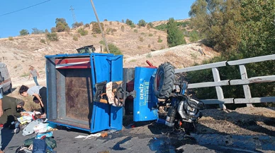 Elazığ'da patpat devrildi: 3'ü ağır, 14 yaralı