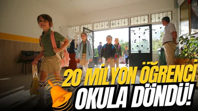 Türkiye'de 20 milyonu aşkın öğrenci için zil çaldı!