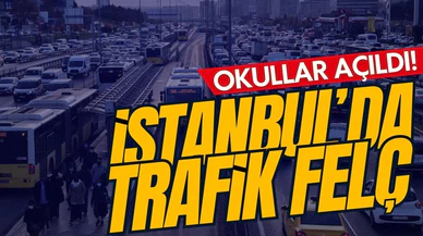 Okullar açıldı, trafik çilesi başladı