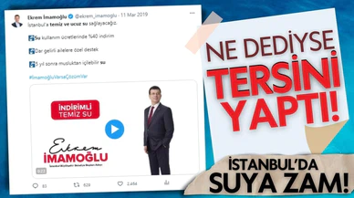 İBB'den suya yüzde 25 zam!