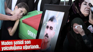 Göçükte hayatını kaybeden işçi, son yolculuğuna uğurlandı