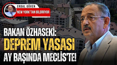 Deprem yasası ay başında Meclis'te!