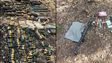 Teröristlere ait mühimmatlar ele geçirildi!