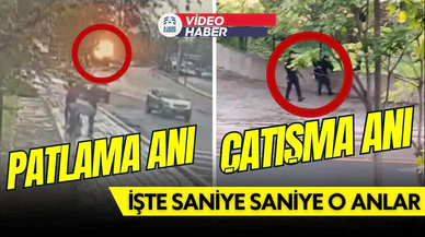 İçişleri Bakanlığı önündeki çatışma anı kameralarda!