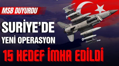 Suriye'nin kuzeyindeki 15 terör hedefi vuruldu!