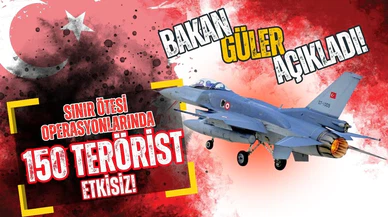Sınır ötesi operasyonlarda 150'den fazla terörist etkisiz hale getirildi