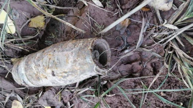 Sivas'ta patlamamış top mermisi bulundu!