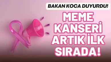 Bakan Koca açıkladı: Meme kanseri artık ilk sırada!