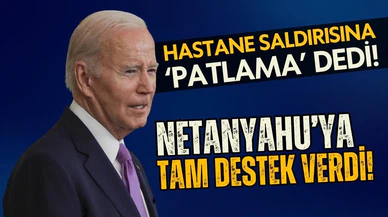 ABD Başkanı hastane saldırısına 'patlama' dedi!