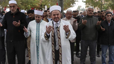 Gazze için Ankara'da gıyabi cenaze namazı kılındı!
