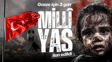 Gazze için 3 günlük yas ilan edildi