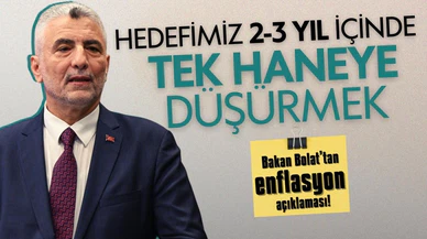 Bakan Bolat'tan enflasyon açıklaması!