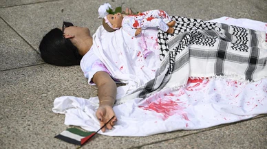 ABD'de ölüm temalı protesto!