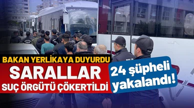 Bakan Yerlikaya: "Sarallar" suç örgütü çökertildi