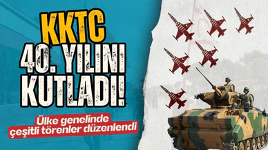 KKTC'nin kuruluşunun 40. yıl dönümü kutlandı!