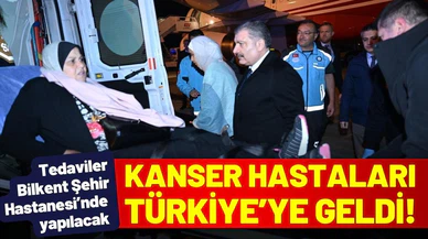 Gazzeli kanser hastaları Türkiye'de