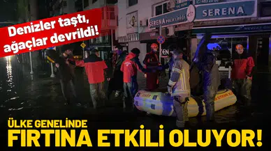 Ülke genelinde fırtına etkili oluyor!