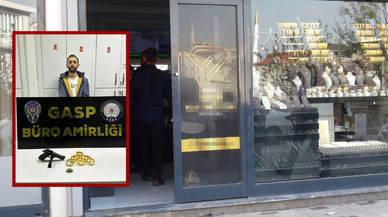 Kar maskesiyle gelip kuyumcuyu soydu, ormanda yakalandı