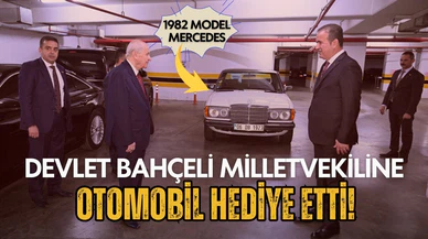 Bahçeli'den milletvekiline hediye! 1982 model Mercedes