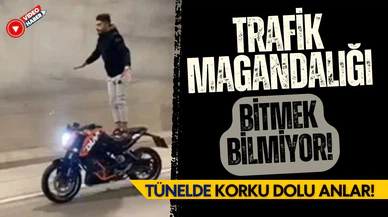 Magandalar bitmiyor: Çamlıca Tüneli'nde korku dolu anlar!