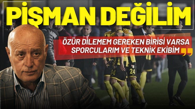 İstanbulspor Başkanı: "Pişman değilim"