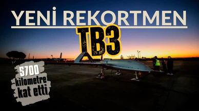Yeni rekortmen TB3 5700 kilometre kat etti!