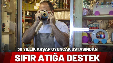 30 yıllık ahşap oyuncak ustası sıfır atığa destek oluyor