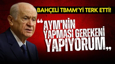 Bahçeli: AYM'nin yapması gerekeni yapıyorum
