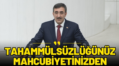 Yılmaz: “Tahammülsüzlüğünüz mahcubiyetinizden”