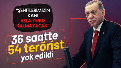 Cumhurbaşkanı Erdoğan: Şehitlerimizin kanı asla yerde kalmayacak