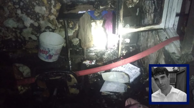 Evde çıkan yangında baba ve kızı öldü