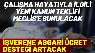 Çalışma hayatıyla ilgili yeni kanun teklifi Meclis'e sunulacak