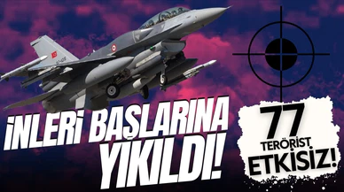 Hava harekatları ile 77 terörist etkisiz hale getirildi