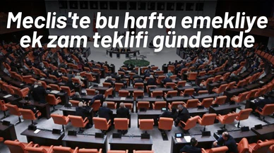 Meclis'te bu hafta emekliye ek zam teklifi gündemde