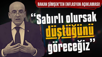 Bakan Şimşek'ten enflasyon açıklaması!