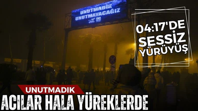 6 Şubat depremlerinin 1. yılında "Sessiz Yürüyüş"