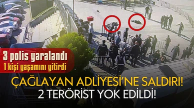 Çağlayan Adliyesi'ndeki polis noktasına saldırı!