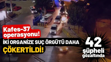 Eş zamanlı operasyonla iki organize suç örgütü çökertildi!