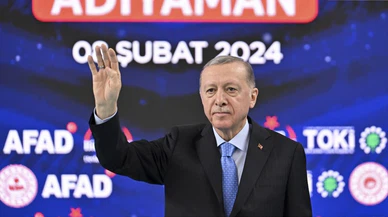 Erdoğan, Adıyaman Kahta'da vatandaşlara seslendi