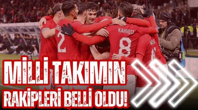 Milli takımın rakipleri belli oldu