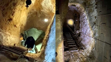 Evin altına 40 metrelik kuyu açıp define aradılar