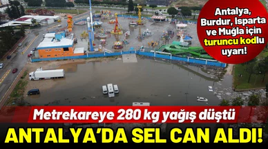 Antalya'da sel can aldı!
