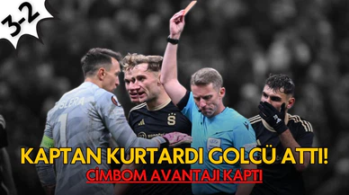 Galatasaray, 10 kişi kaldığı maçta avantajı kaptı!