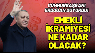 Cumhurbaşkanı Erdoğan duyurdu: Emekli ikramiyesi ne kadar olacak?
