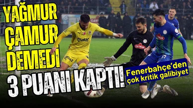 Fenerbahçe'den çok kritik 3 puan!